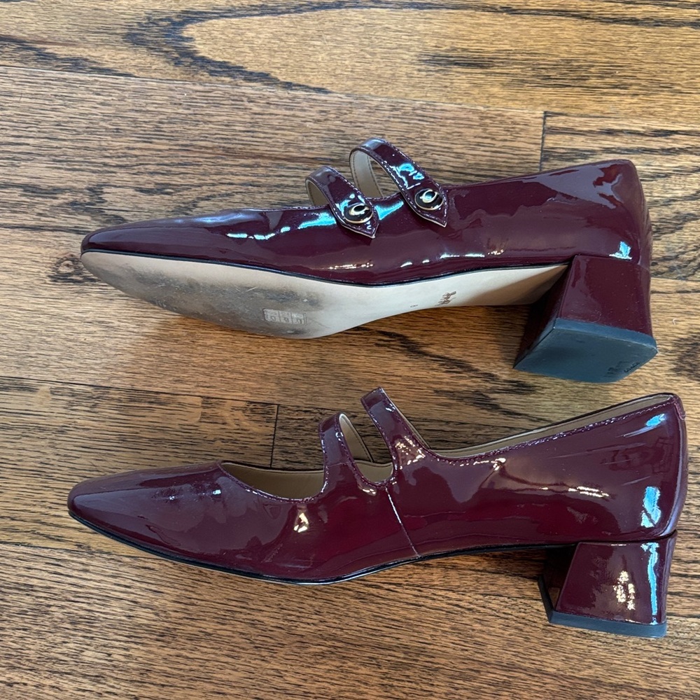Coach Dark Red Angelina Mary Jane 1.5” Heel - Picture 4 of 6